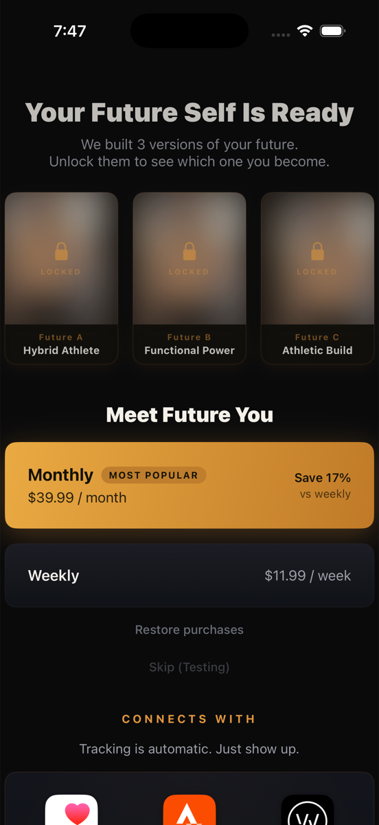 Locked future selves